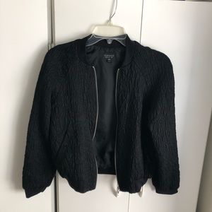 Topshop Black Bombed Jacket Size 2